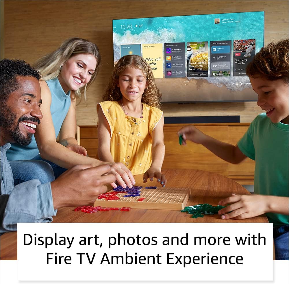 Amazon Fire TV 65 Omni QLED Series 4K UHD smart TV, Dolby Vision IQ, Local Dimming, hands-free with Alexa