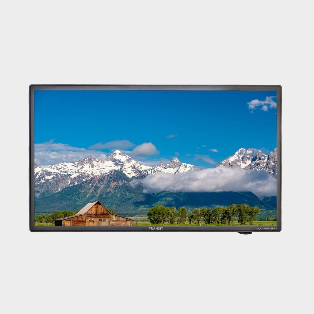 FREE SIGNAL TV New Transit Platinum Series 28 12-Volt DC Powered Smart TV for RVs, Campers, Marine and Off-Grid Applications. Includes Built in WiFi, DVD Player, Bluetooth, Apps, HDMI/USB inputs