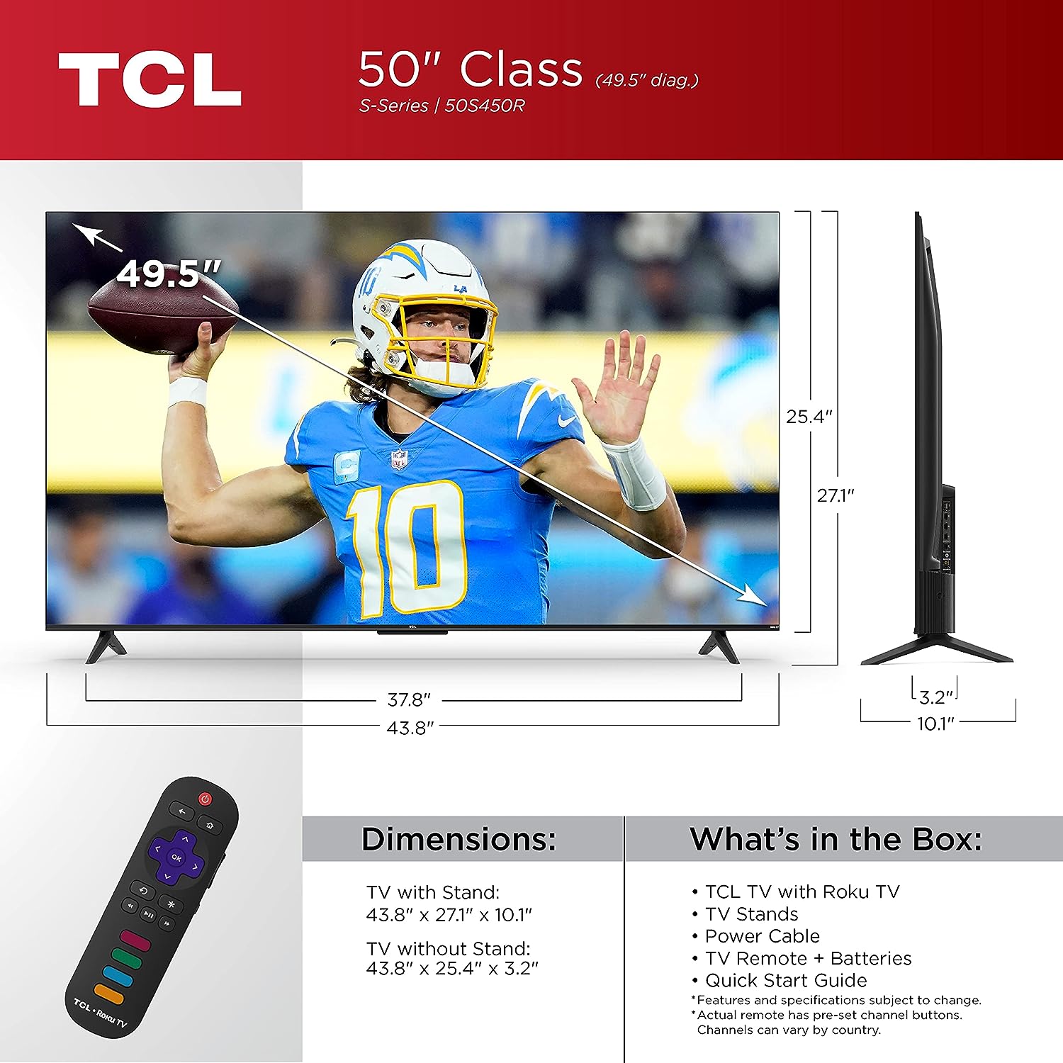 TCL 50-Inch Class S4 4K LED Smart TV Review