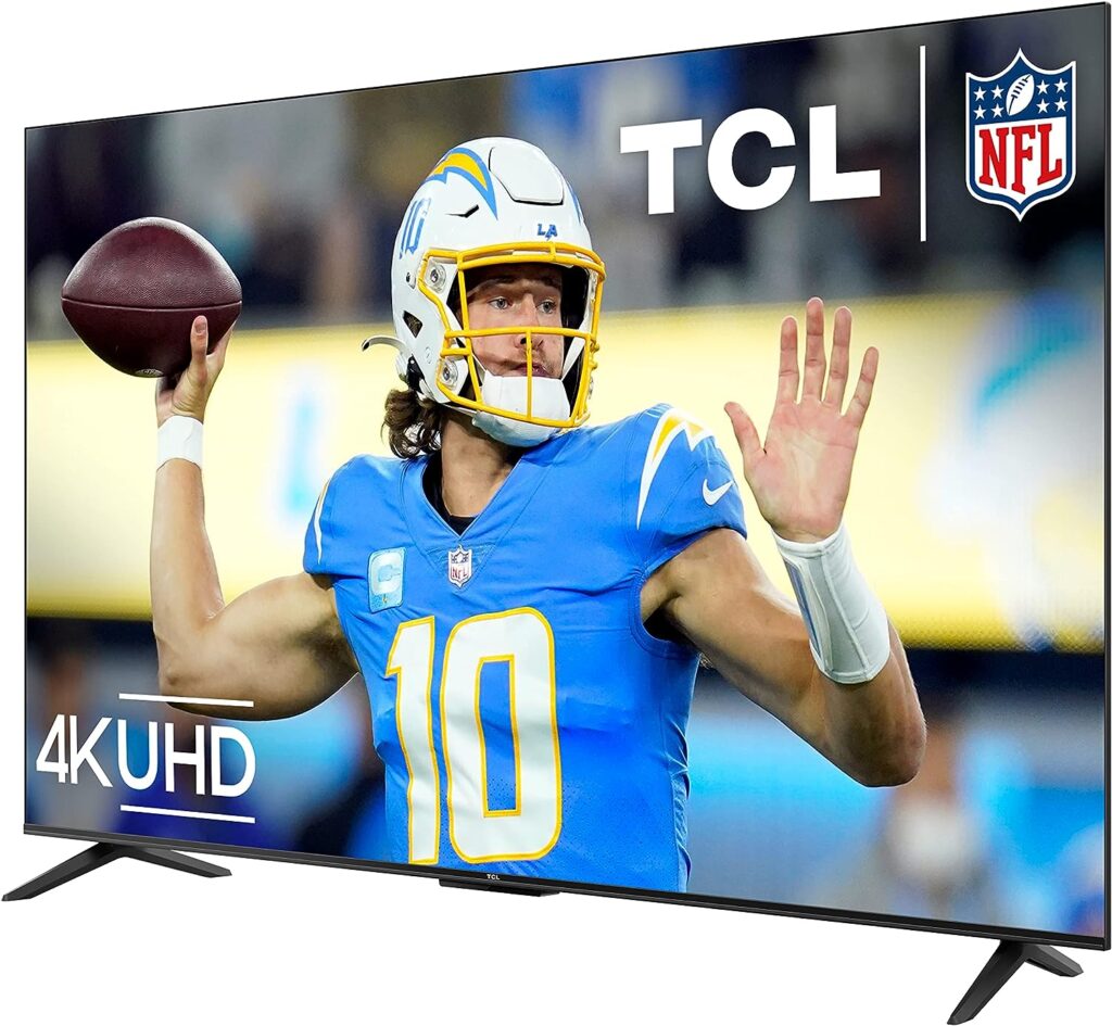 TCL 65-Inch Class S4 4K LED Smart TV with Google TV (65S450G, 2023 Model), Dolby Vision, HDR Pro, Dolby Atmos, Google Assistant Built-in with Voice Remote, Works with Alexa, Streaming UHD Television
