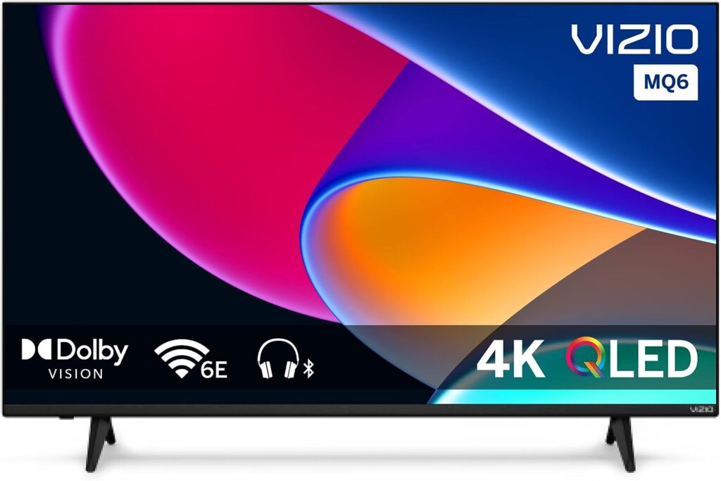 VIZIO 43-inch MQ6 Series 4K QLED HDR Smart TV w/Dolby Vision, WiFi 6E, Bluetooth Headphone Capable, AMD FreeSync  Alexa Compatibility, M43Q6M-K04, 2023 Model
